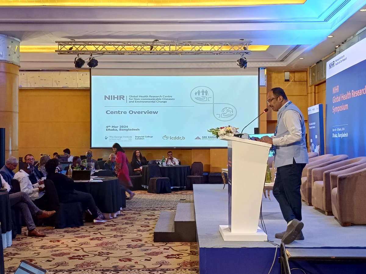 Dr. Praveen Devarsetty, Centre Director of <a href="/nihr_ghrc_ncdec/">NIHR GHRC for NCDs and Environmental Change</a>, shares the centre's vision for working towards a sustainable future. 🌍 

Our aim is to build a Centre of excellence, paving the way for future interventions. (1/2)

#GHRC2024 #SustainableFuture #PlanetaryHealth