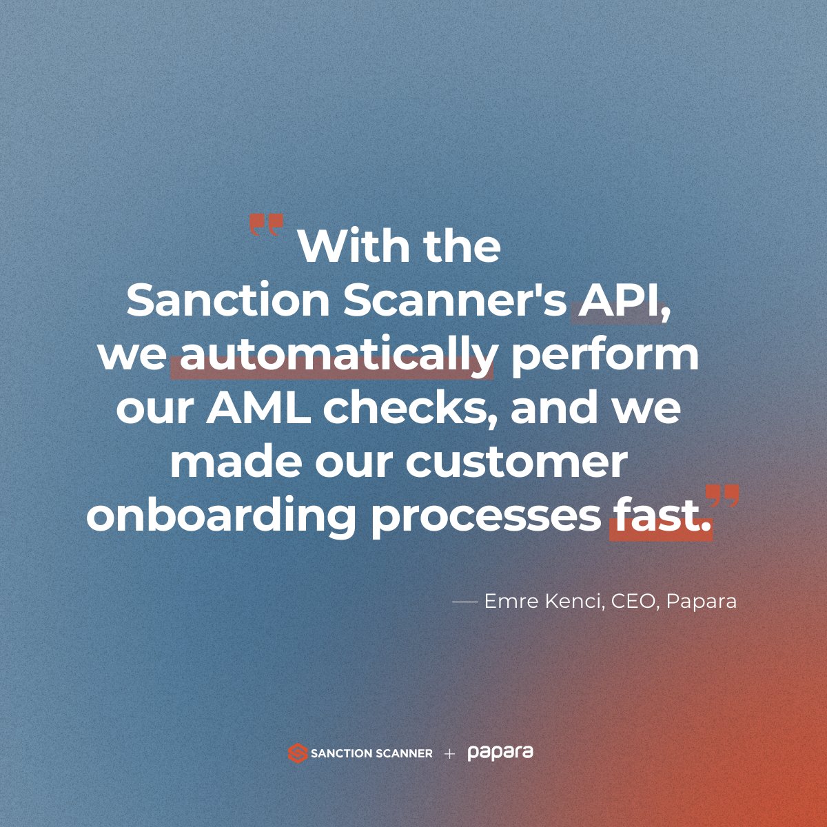 In the fast-paced world of #fintech, staying ahead means embracing the power of technology. That's exactly what our esteemed client, Papara, has achieved. 🌟 But how did they do it? Explore the details with our case study.🔍 sanctionscanner.com/case-studies/c…