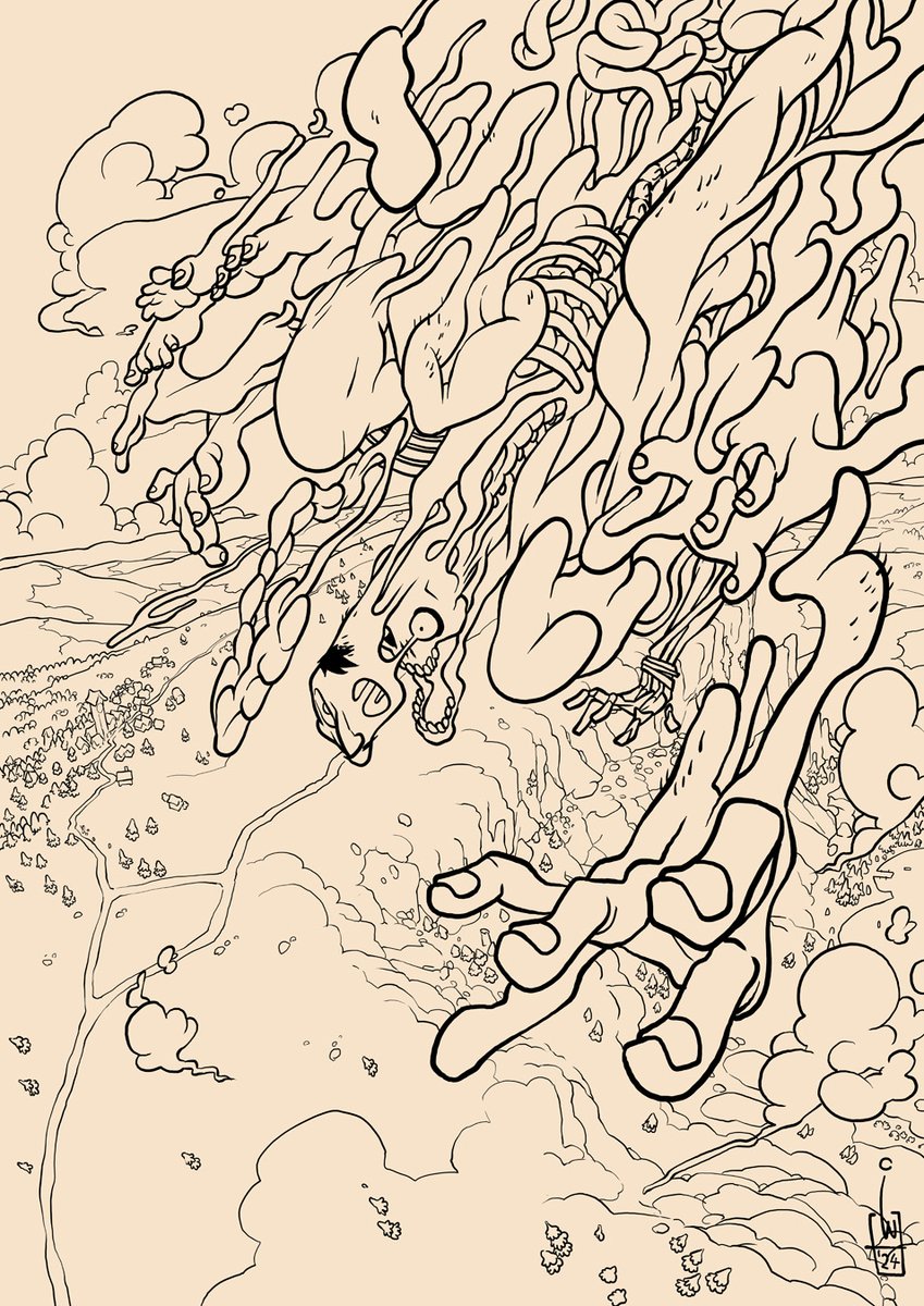 Gather oneself 1st part lineart