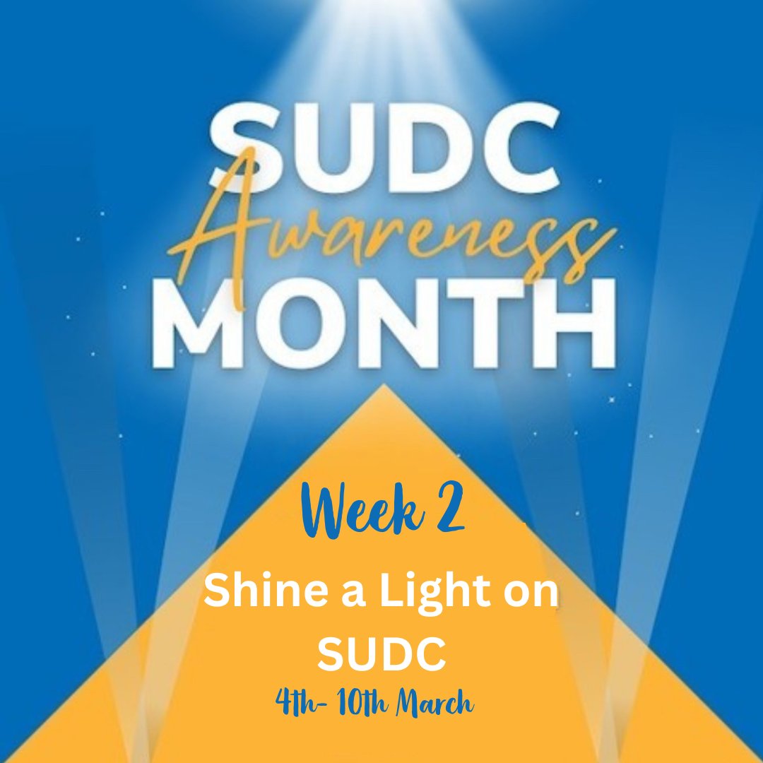 💙⭐️Shine a light on SUDC⭐️💙 Spread the word about SUDC Awareness month, educate someone new with our SUDC information sheet and share SUDC UK's social media posts. #SUDCAwareness