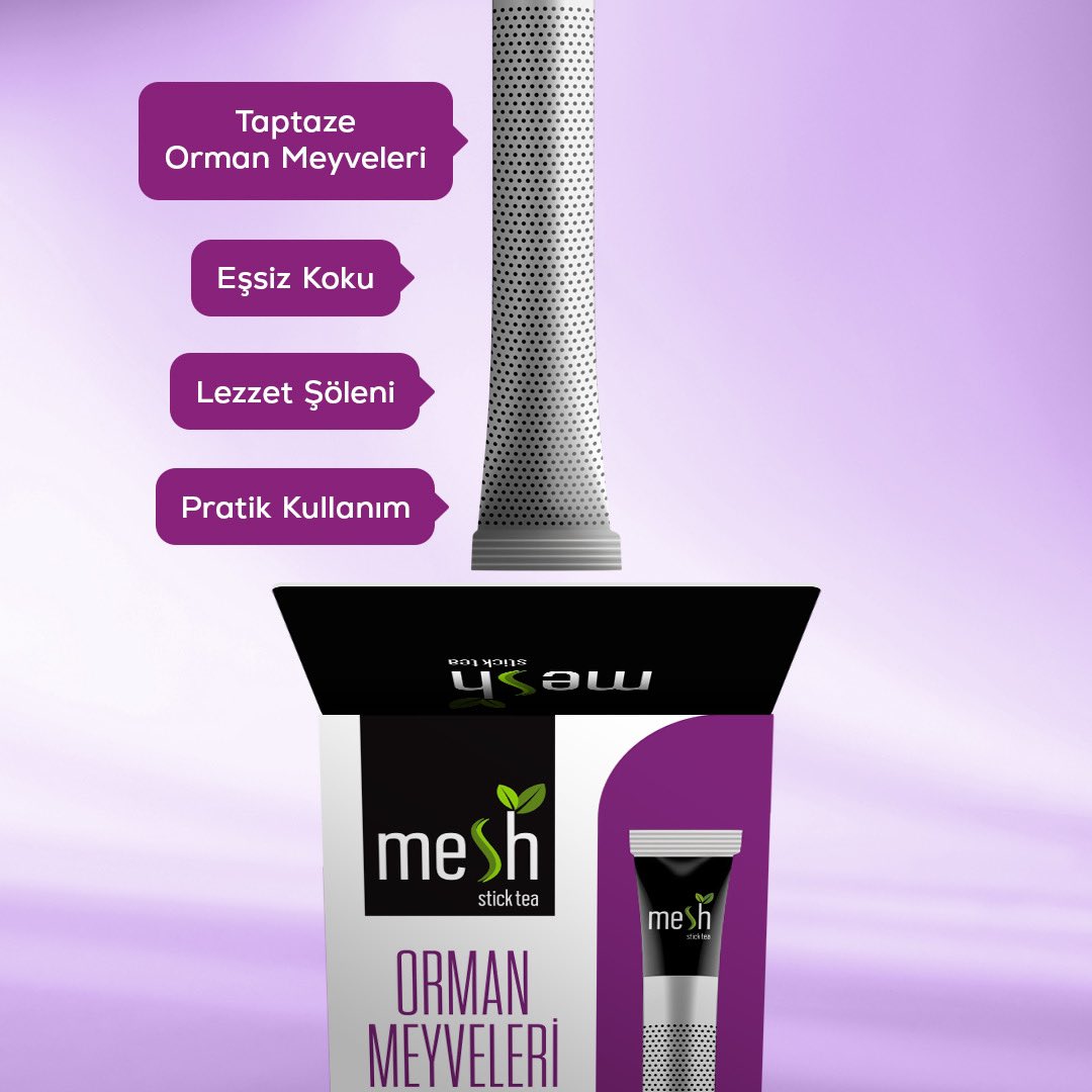 Mesh Stick Orman Meyveleri çayı eşsiz lezzetiyle hep yanında! ☕️#MeshStick #StickTea #HepYanında