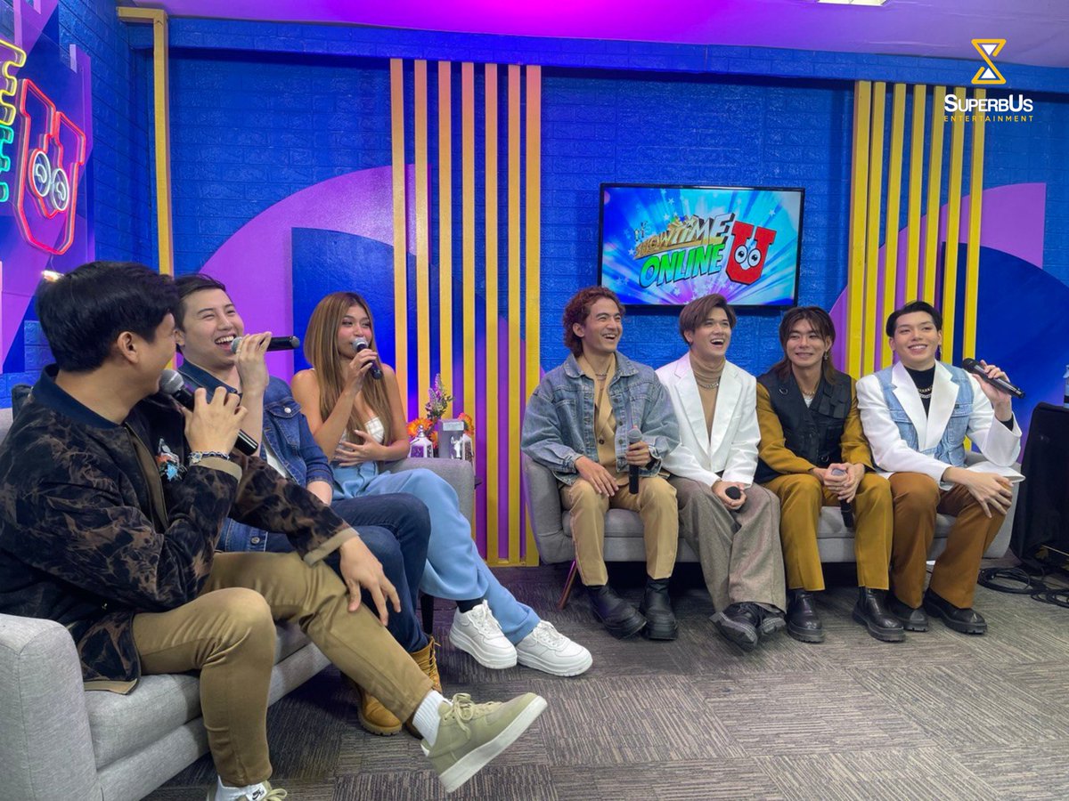 SuperbUs_ent's tweet photo. [#PHPatShowtime]

PEARLS! Still can't get enough of @PressHitPlay's live performance on It's Showtime? We got you!

Here are some behind-the-scenes shots of PHP during their guesting on It's Showtime! 📸

Thank you for having our dearest boys, @itsShowtimeNa! 💛

#PRESS_HIT_PLAY https://t.co/vMluzpETFE