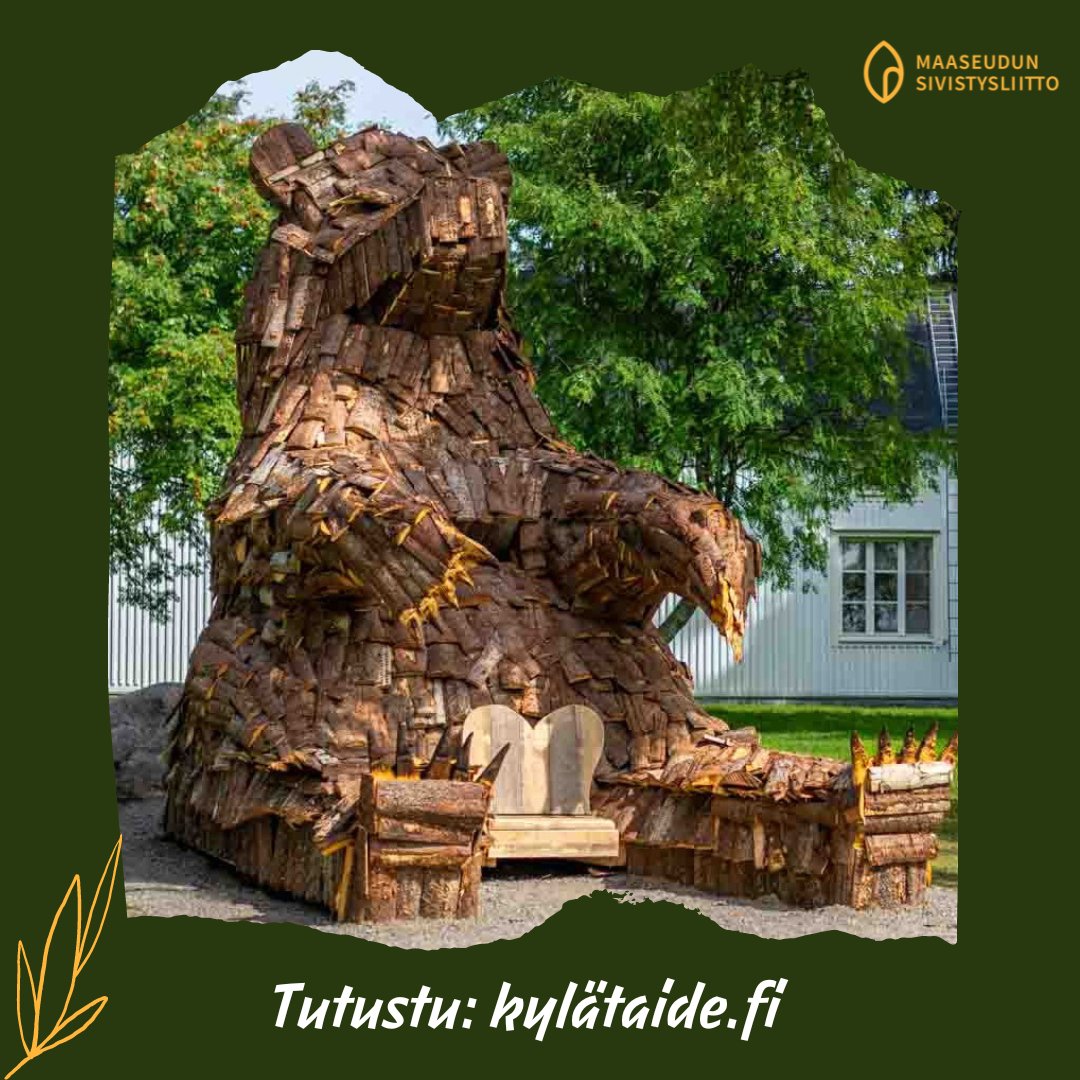 Onko kylätaide tuttua? Kylätaide-sivuillemme on kerätty jo yli 20 uniikkia kohdetta, joita esittelemme somessa tämän viikon aikana. Tutustu! Voit myös ilmiantaa meille vinkin sivuiltamme löytyvällä lomakkeella. Lue lisää: msl.fi/kylataide-on-j…
#kylätaide #ympäristö
