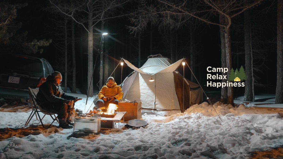 Camp_Relax's tweet photo. Camping in the forest in the snowy winter of Mongolia https://t.co/SxHD1ucc9E