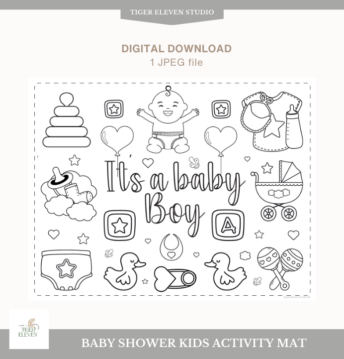 TFSPalmBeach's tweet photo. Baby Shower Coloring Activity Placemat It's a Boy | Baby Shower games for kids | Printable Coloring Sheet Baby Shower Mat | Kids Party games by TigerElevenStudio on Etsy https://t.co/Ak8EZq71eV via @pinterest https://t.co/rcAwusopps