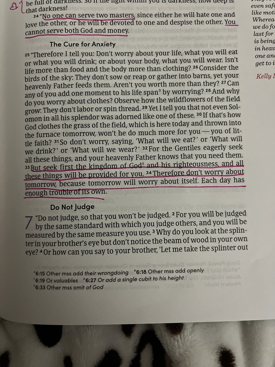 Gotta love when you ask God to speak to you and you open your Bible to read this, our God will always provide and is such a good God!!!❤️