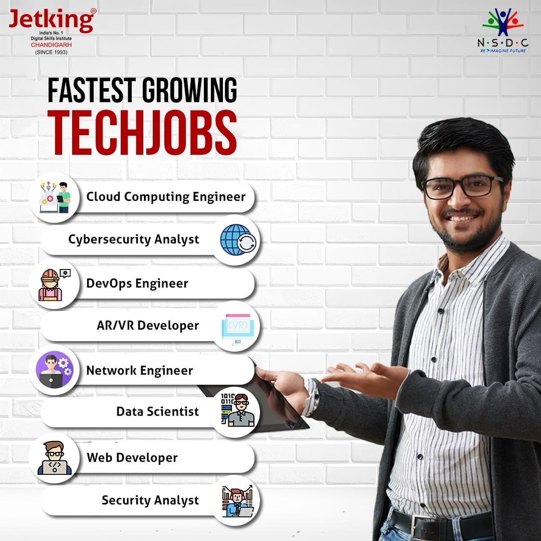 Jetking_Ch's tweet photo. Join the revolution! #Tech #jobs are booming. Don't miss out on the fastest-growing #opportunities in the #digitalworld.

#JetkingChandigarh #CareerGrowth #FutureOfWork #TechJobs #OpportunityKnocks #Innovation #CloudComputing #Course #ItTraining #NetworkingEngineer https://t.co/ENfPEbLtef
