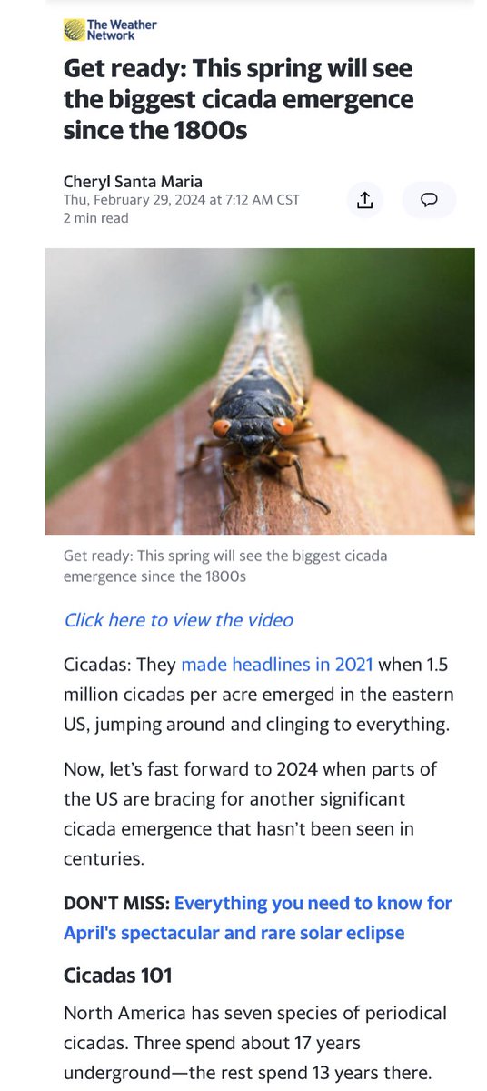 <a href="/JackStr42679640/">Jack Straw</a> So much symbolism.. this rare double brood of 13yr and 17yr of Cicadas will emerge together, an event not seen for 221yrs. More insects..

We are in the Final Battle. Good verse evil. 17 vs 13. 

If the scare event happens on 3/20, wound a Trump comeback on 3/23?

323 in Strongs