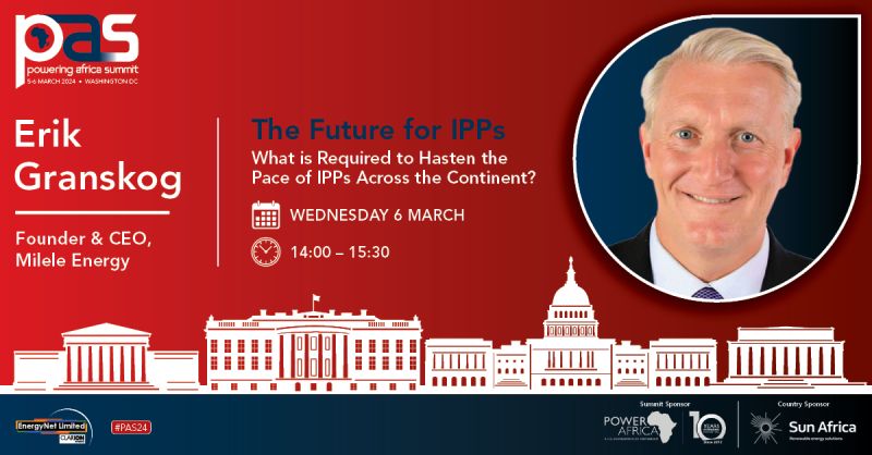 emergingbrandaf's tweet image. Erik Granskog, Founder &amp;amp; CEO of Milele Energy, will be joining the speaker lineup at #PAS24 in Washington DC. 

He&apos;ll be discussing strategies to accelerate Independent Power Producer projects across Africa. Stay tuned for valuable insights! #MileleEnergy #EnergyNet #EnergyAfrica