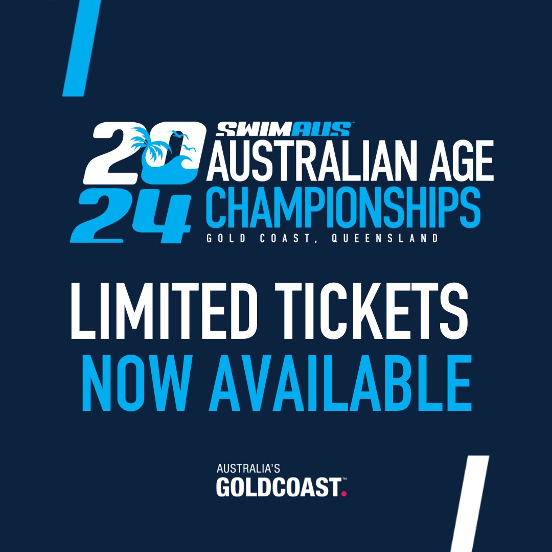 AGE CHAMPS UPDATE 📣 A limited release of tickets are now available for the previously sold-out sessions of the Age Championships, happening from the 6th to the 14th of April! 🏊‍♂️ Get your tickets here: premier.ticketek.com.au/shows/show.asp…