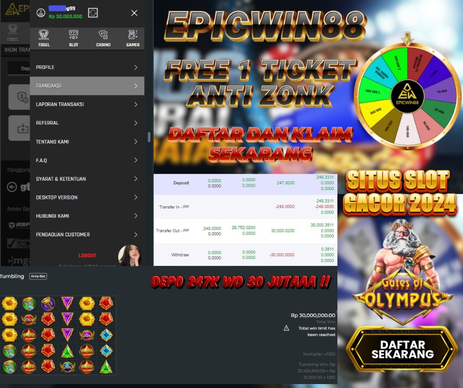 #epicwin88
#viral 
#slot 
#casino 
#judolifestyle 
#slotgacor #gacor #antirungkad #slotterbaik #gameonline #situstogel #pragmaticplay #slot #infogacor #bocorantogel #pgsoft #judionline #sloth