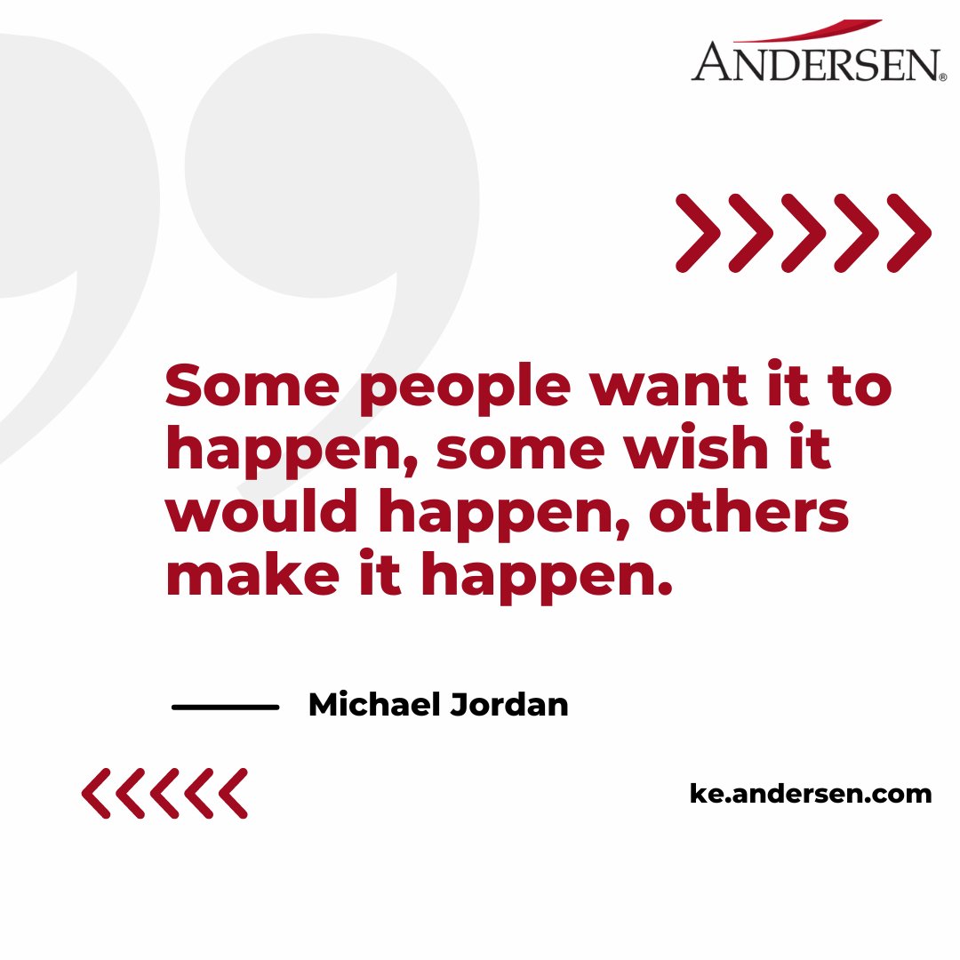 Don't settle for wanting or wishing; take action and make things happen.

#AnderseninKenya #MondayInspiration