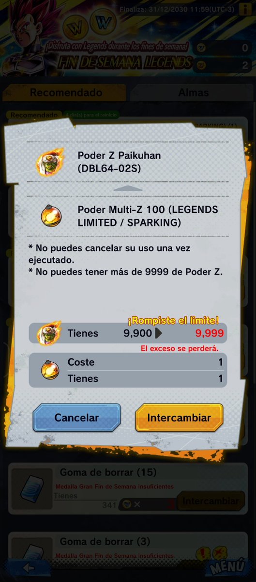 DangoLskt's tweet photo. Alfin luego de mucho Z power, terminé de subir mi equipo main FW!! 🥳

#dblegends
#DragonBall https://t.co/SCv6n2ZjVU
