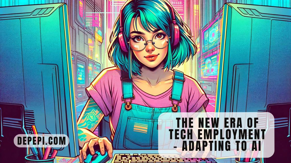 depepi's tweet photo. The New Era of Tech Employment - Adapting to AI https://t.co/GtYSNm3Tjb #AI #artificialgeneralintelligence #aiatwork #resumewriting #cvwriting #jobhunting #layoffs #jobsearch #jobsearchstrategies #kindlebooks #kindlebook #indieauthor #indieauthor #indieauthor #indiepublishing https://t.co/m0kRz8uhp3