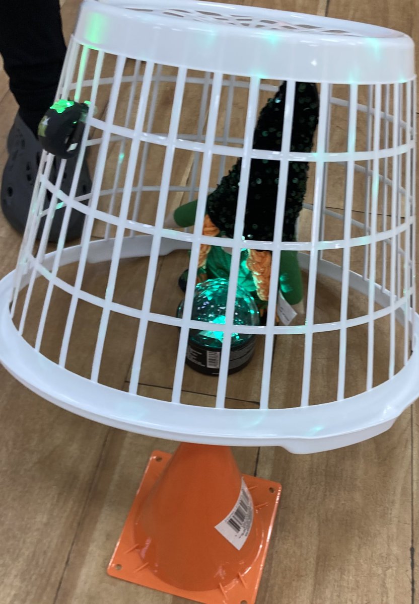 Kim Catalfamo (@adaptpekim) on Twitter photo Mouse Trap. <a href="/OPENPhysEd/">OPEN Phys Ed</a> field day game #AdaptedPE Ss use a ramp Ss can toss balls to knock down cone to trap Leprechaun in basket. Trap dinosaurs, turkeys, rabbits, villains. Disco light & flashing clip on helps VI Ss see target. Dollar Tree has gnomes for every holiday. #PhysEd Mouse Trap. <a href="/OPENPhysEd/">OPEN Phys Ed</a> field day game #AdaptedPE Ss use a ramp Ss can toss balls to knock down cone to trap Leprechaun in basket. Trap dinosaurs, turkeys, rabbits, villains. Disco light & flashing clip on helps VI Ss see target. Dollar Tree has gnomes for every holiday. #PhysEd