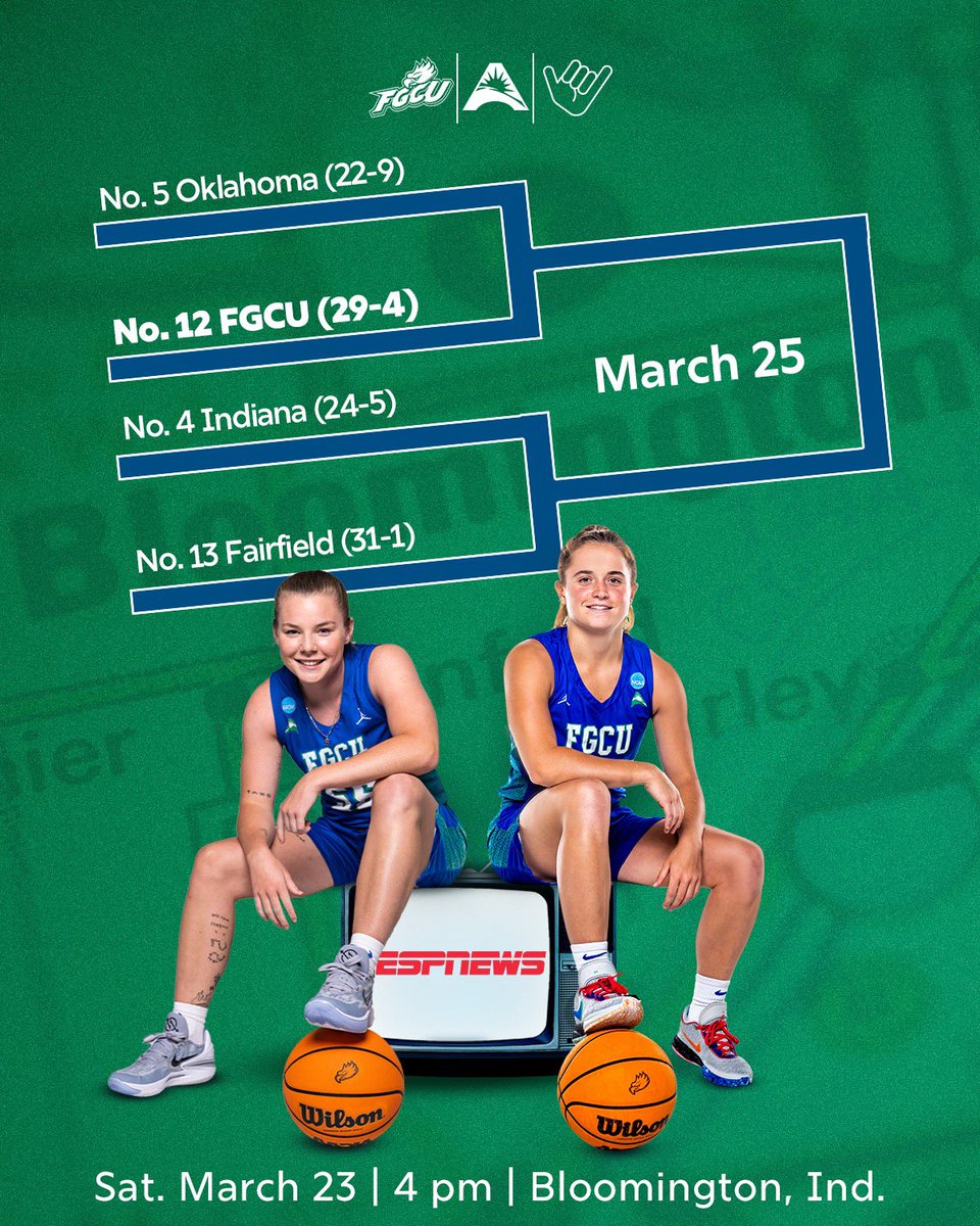 FGCU_WBB's tweet photo. 𝙎𝙘𝙝𝙚𝙙𝙪𝙡𝙚 𝙐𝙥𝙙𝙖𝙩𝙚

🗓️ Sat. March 23
⌚️ 4 p.m. 
📺 ESPNews

#Raining3s https://t.co/ElSuH6UIdS