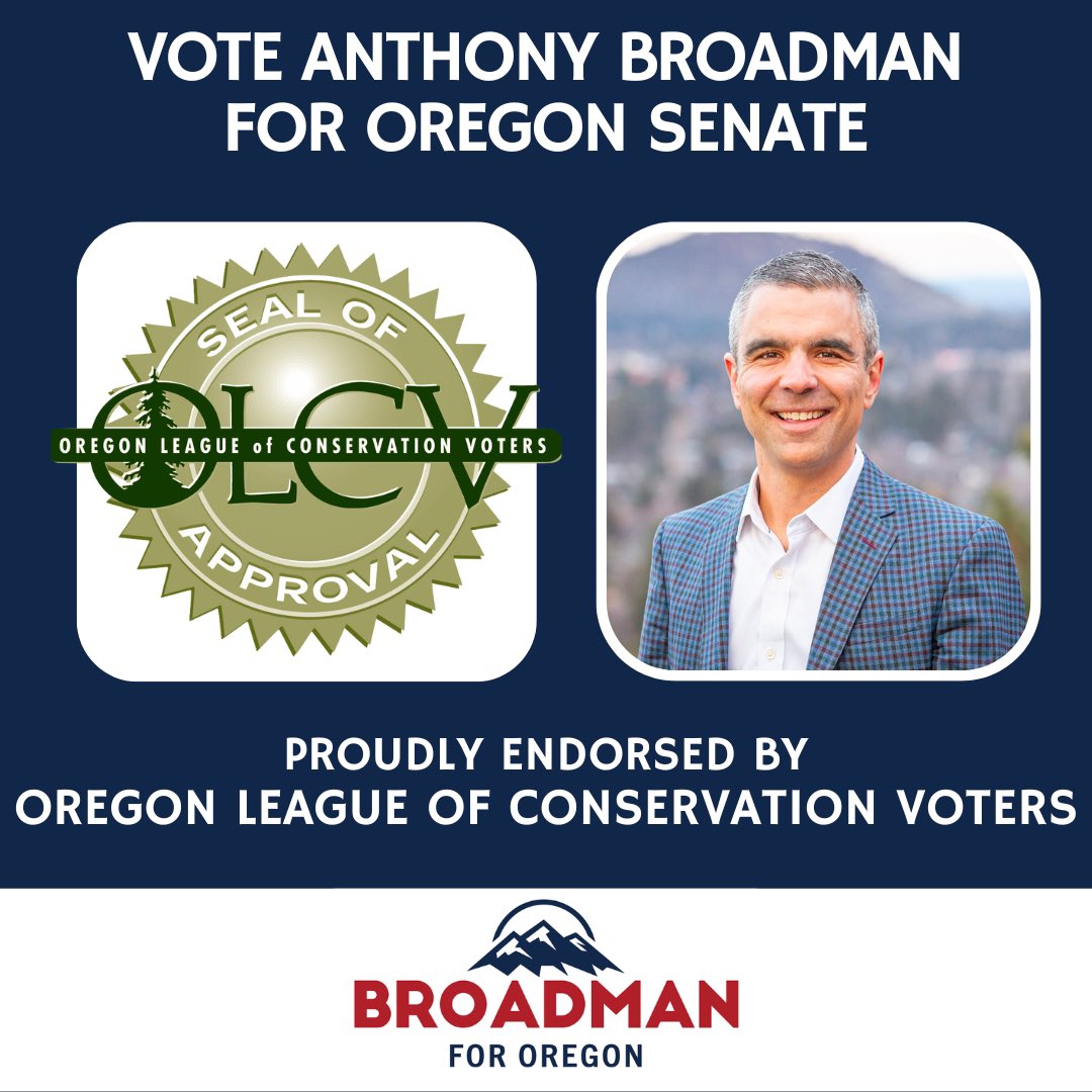 Thank you to the Oregon League of Conservation Voters for supporting my campaign for State Senator. As Oregonians, we all carry the great responsibility of stewarding our environment and fighting to protect and sustainably manage our natural resources for generations to come.