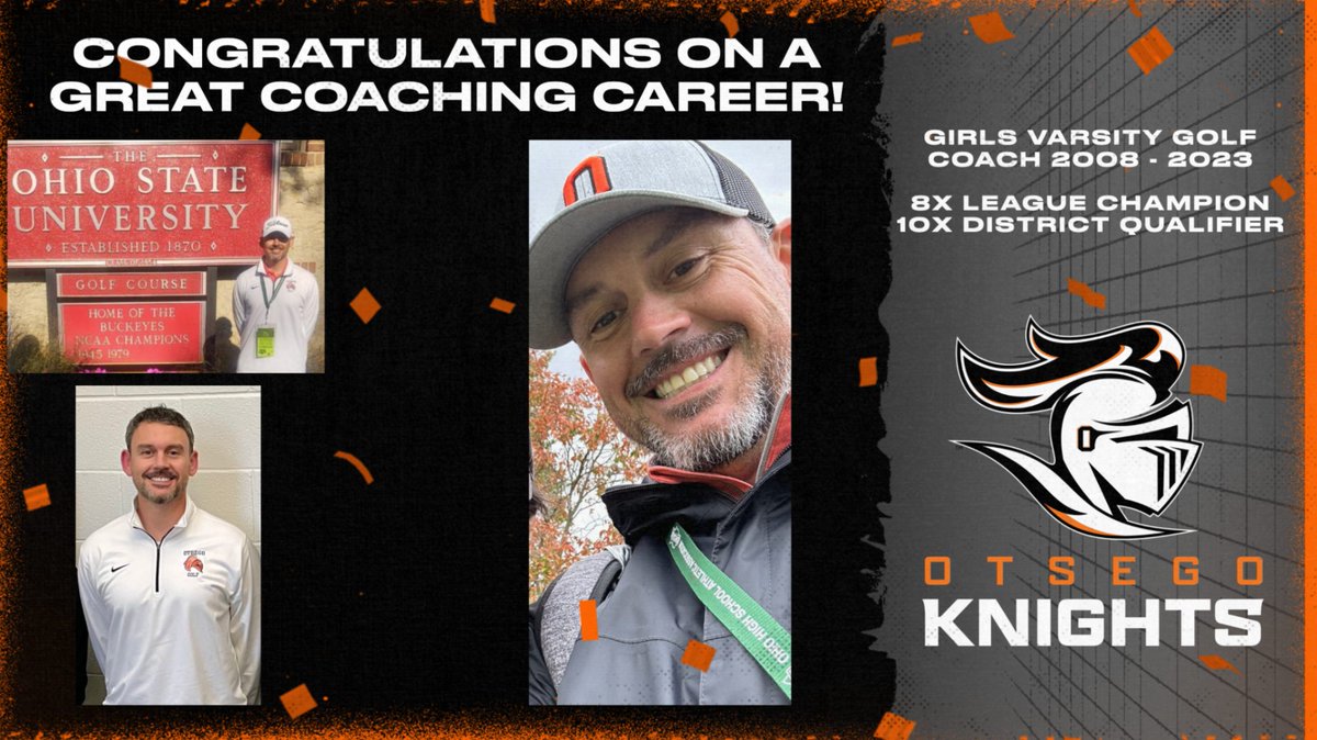 A huge shoutout to Coach Luce! Your years of leadership and guidance have been absolutely incredible! Otsego Athletics and the Girls Golf Program owe you a massive debt of gratitude! Thank you for being such an amazing coach and mentor! 🎉🏌️‍♀️👏