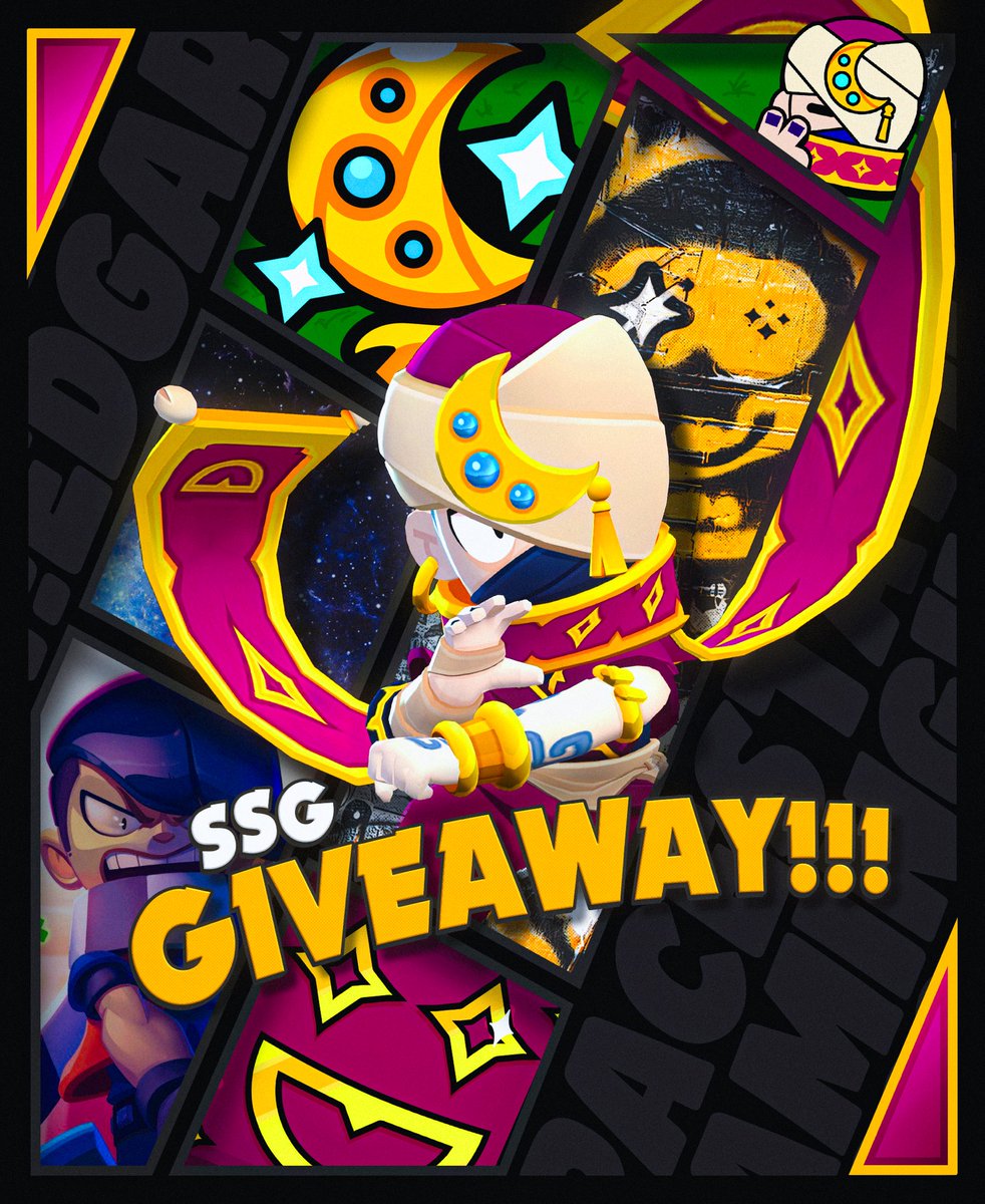 🌙X5 Thief Edgar Giveaway🌙

To enter:

🌙- Follow <a href="/rbmegg/">R B M🤍ELI</a> and <a href="/Spacestation/">Spacestation Gaming</a> 
🧣- Retweet &amp; Like 

The winners will be announced on March 22th

Good Luck #ThiefEdgarGiveaway #Brawlstars
