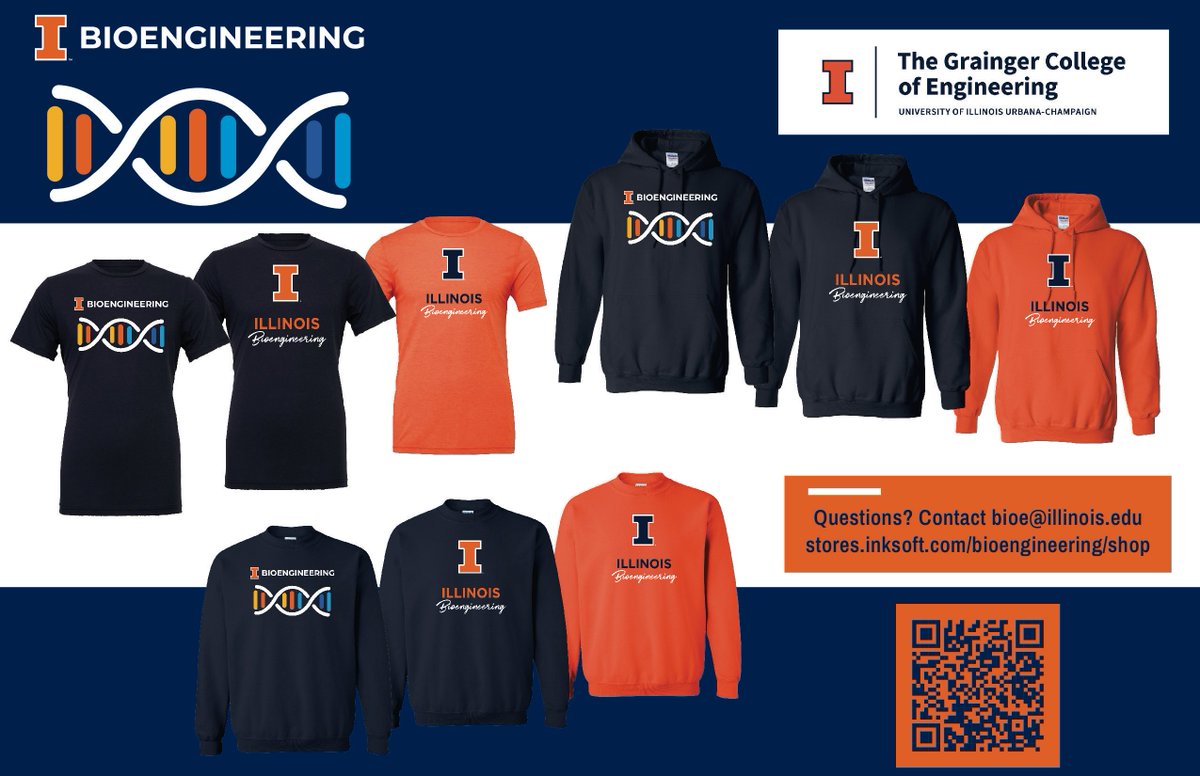 📣 Our spring pop up shop is now open! For a limited time, you can buy t-shirts, hoodies, and sweatshirts representing your favorite department. Take a look at the shop here! stores.inksoft.com/bioengineering…