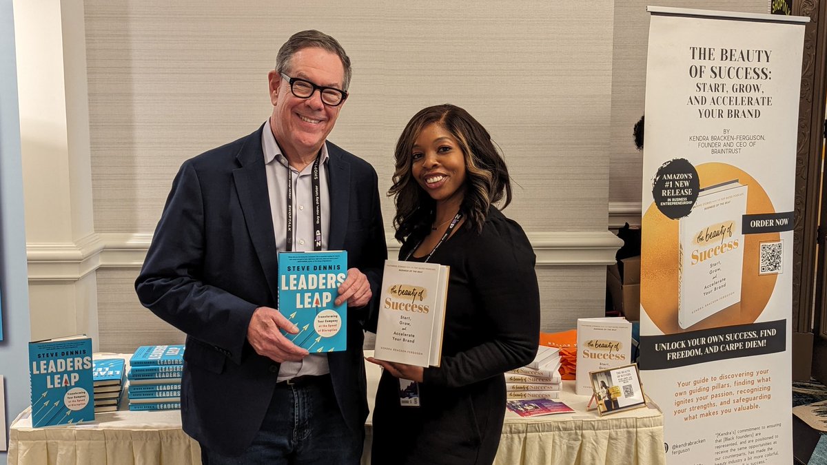 We're excited to have two amazing authors and #retail thought leaders @StevenPDennis and Kendra Ferguson join to share their insights and sign their latest books. #shoptalk