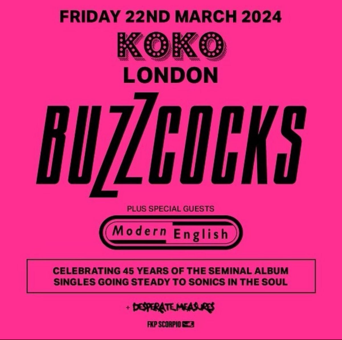 US dates done, off to Europe to continue tour! 

We are kicking things off at @kokocamden with @the_official_buzzcocks THIS FRIDAY March 22. There are only a few days left to get tickets (and only a handful remaining). 

Visit modernenglish.me to join us on 1 2 3 4 tour.