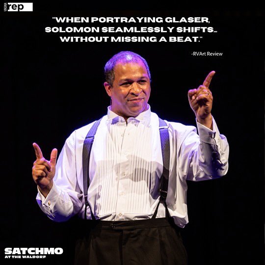 ⁣@vareptheatre’s SATCHMO AT THE WALDORF opened to rave reviews from local RVA critics. Please be sure and join us for Jerold Solomon’s “astounding” performance as Louis “Satchmo” Armstrong, Joe Glaser & legendary jazz musician Miles Davis. ⁣⁣ Tix: va-rep.org/_satchmo-at-no…