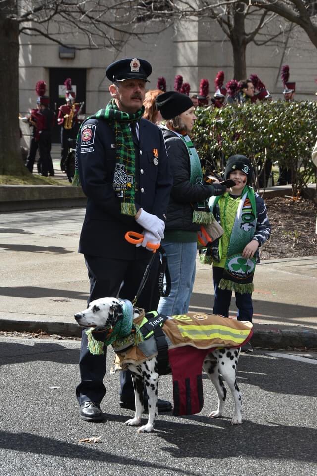 Terry Von Zuben (@firedogtrainer) on Twitter photo Tessa had a wonderful time at the St. Patrick’s Day ☘️ Parade! 🐾 We joined Firefighters from the <a href="/TorFireCeltic/">TORONTO FIRE CELTIC</a> Society to March in this amazing community event that celebrates Irish culture in Canada! 🇮🇪 🇨🇦 Tessa had a wonderful time at the St. Patrick’s Day ☘️ Parade! 🐾 We joined Firefighters from the <a href="/TorFireCeltic/">TORONTO FIRE CELTIC</a> Society to March in this amazing community event that celebrates Irish culture in Canada! 🇮🇪 🇨🇦