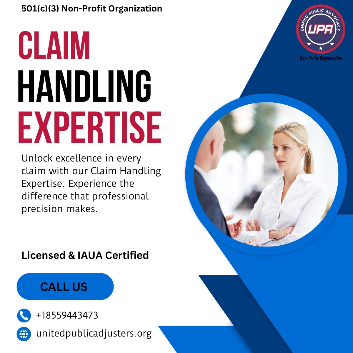 UPA_Non_Profit's tweet photo. Maximize your peace of mind with Unified Public Advocacy's Claim Handling Expertise. 🌟 We navigate the complexities, so you don't have to. Contact us now! 📞18559443473 🌐 https://t.co/WsKbvZ0A9A
#ClaimHandling #Expertise #UnifiedPublicAdvocacy #InsuranceClaims https://t.co/gFn6LccMla