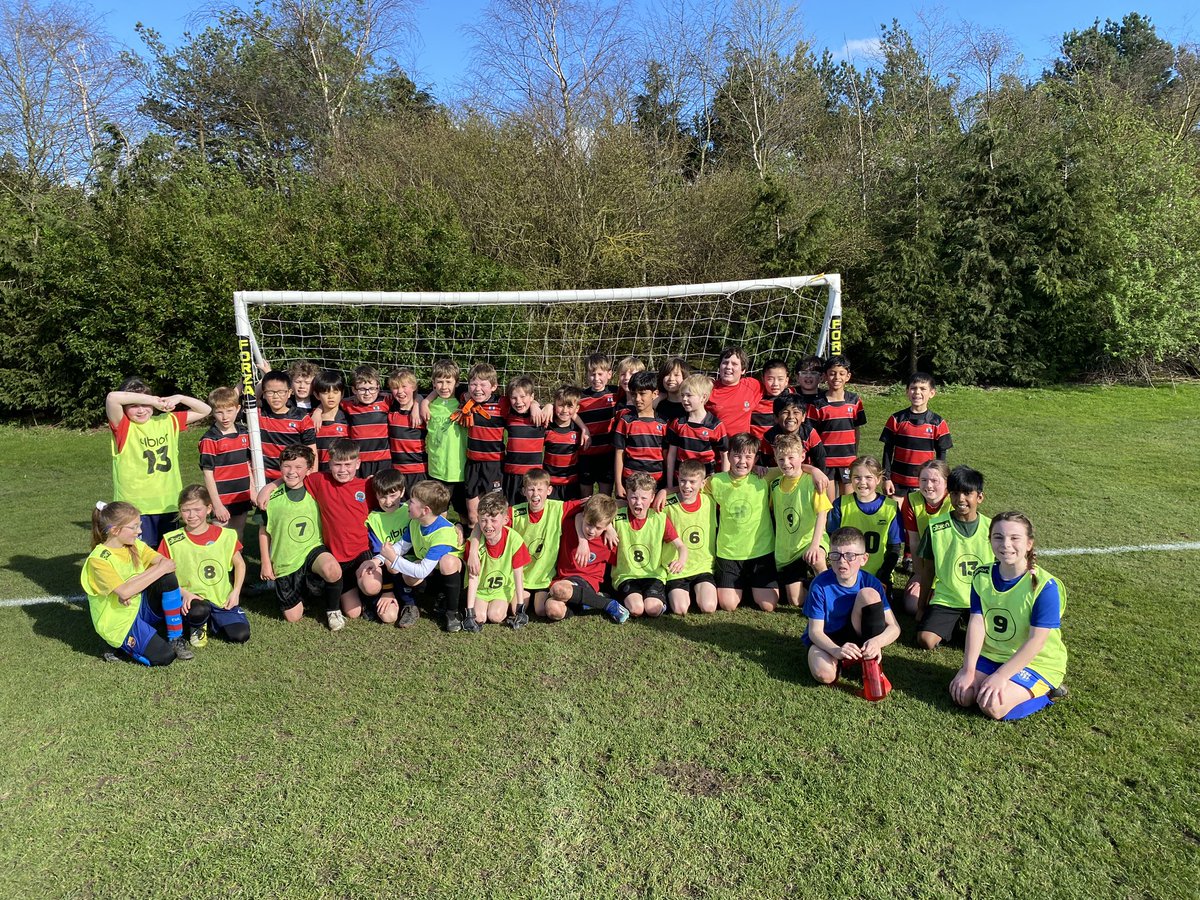 Thanks to <a href="/westfieldcott/">Westfield Primary</a> for attending an afternoon of football fixtures, here at Hymers. The sun was shining, goals were scored and food was shared! #football
