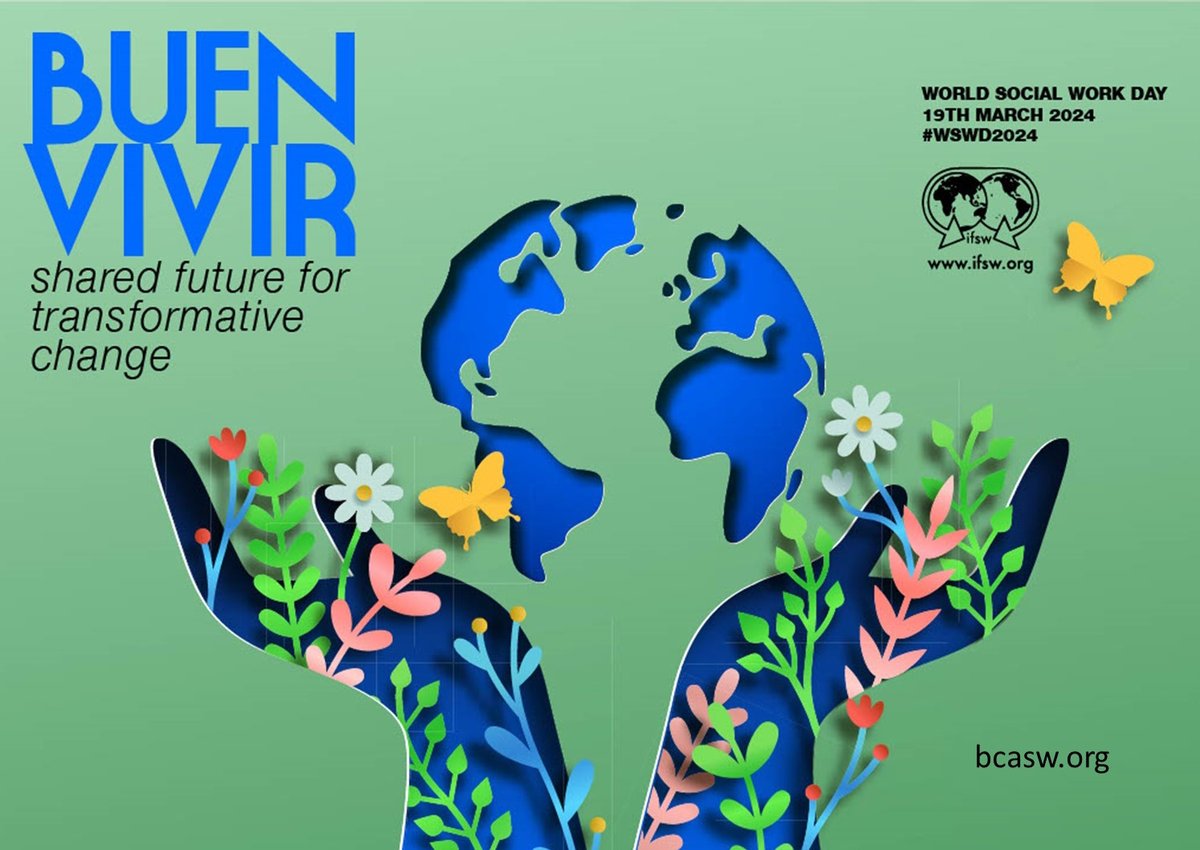 World Social Work Day takes place on 19 March 2024. This year’s theme is ‘Buen Vivir: Shared Future for Transformative Change’, which emphasises the need for social workers to adopt innovative, community-led approaches that are grounded in indigenous wisdom. #WSWD2024