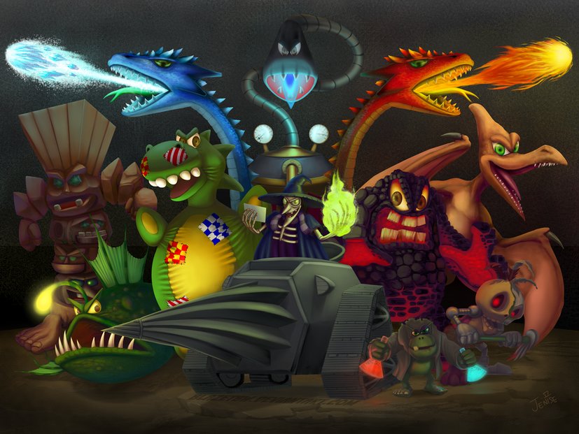 This Banjo-Tooie Boss artwork by <a href="/blazetbw/">Jenise Toney 🐢</a> is GREAT!!