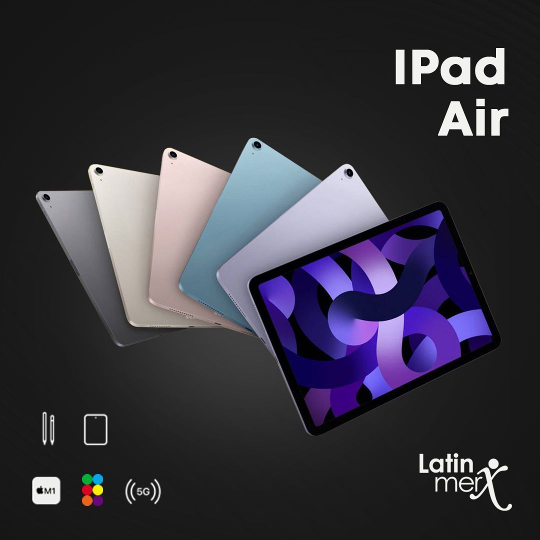 LatinMerx's tweet image. Descubre el iPad Air de Apple en todo su esplendor. 💡💪

La cámara frontal ultra ancha de 12 MP con Center Stage hará que tus videollamadas y creación de contenido sean más naturales y divertidas. 📸✨

🇺🇸 🇵🇦 🇻🇪