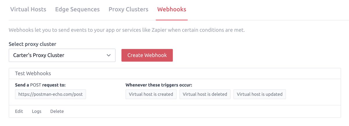 CarterBryden's tweet photo. Webhooks are here for @approximatedapp so that you can automate custom domains even more easily!

Good for: 
Triggering SSR rebuilds, Zapier, or any other automation you might have in mind. https://t.co/2UqWA5geGX