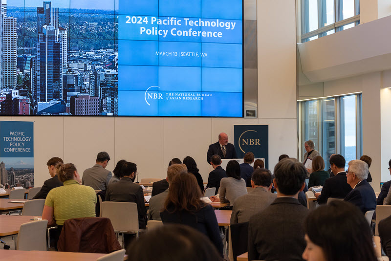 @axios covers NBR's 2024 Pacific #Technology Policy Conference in #Seattle. NBR is grateful for the generous sponsorship and participation of the @KoreaFoundation, @KLGates, @Microsoft, and @stridertech for helping to make this a very dynamic conference! axios.com/local/seattle/…