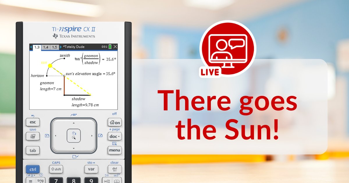 TICalculators's tweet photo. βοΈ π Plan a solar eclipse party - whether you are in the path or not! π βοΈ
On March 19 at 7 p.m. CT, we'll show how to collect real time data, or run simulations, for real time fun! π (https://t.co/GbghsWuFIP)
#SolarEclipse #Eclipse2024 #EclipseParty https://t.co/LAWWSxNyN8