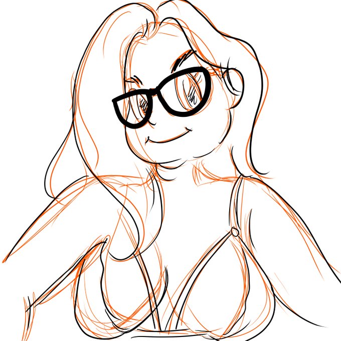 For May 21st we have a few doodles of the Adorable @enchantress_red   I should do a colour one of her