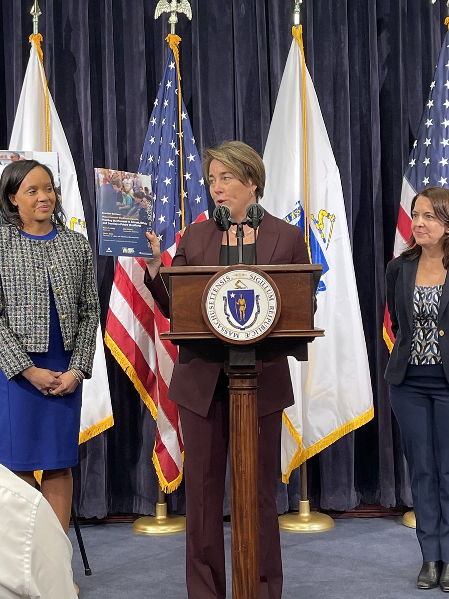 Congratulations @maura_healey @lojones7383 @MassLWD for today’s release of the Administration’s Workforce Agenda. It outlines a vision and strategy for how to attract, retain, and develop a strong workforce. We look forward to collaborating on its implementation!