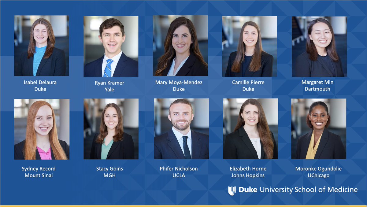 So proud of our Duke MS4s for matching into phenomenal General Surgery programs! #match2024 #suturefuture @JMigaly @LisaTracyMD @DukeSurgRes