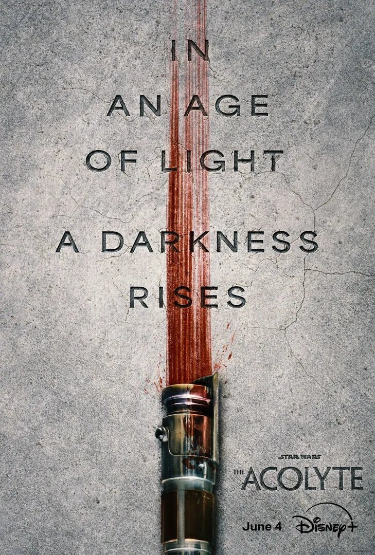 La última serie de Star Wars de Disney+ ya tiene fecha:

🍿4 de junio🍿

#StarWars #Disneyplus #Acolyte