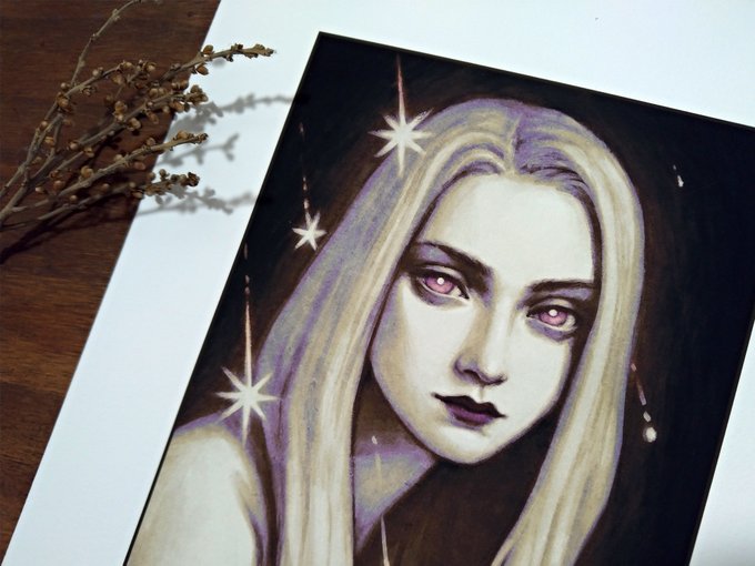 「pale skin purple eyes」 illustration images(Latest)