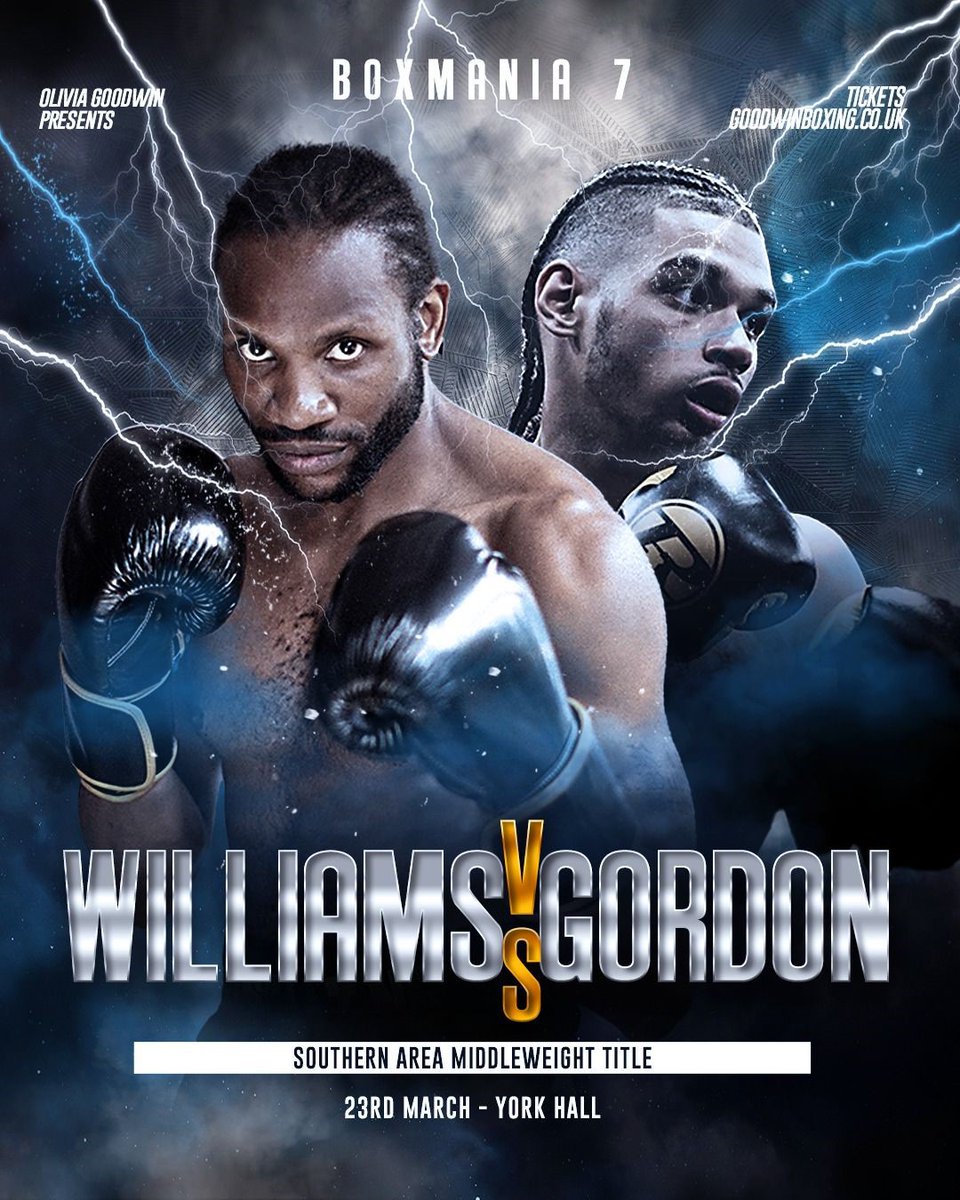 Box Mania 7 this weekend at York Hall from Goodwin Promotions.
🥊Two Southern Area title fights
🥊An English title Eliminator
🥊Unbeaten Albano Junior steps up to 10 rounds.
#BoxMania #YorkHall