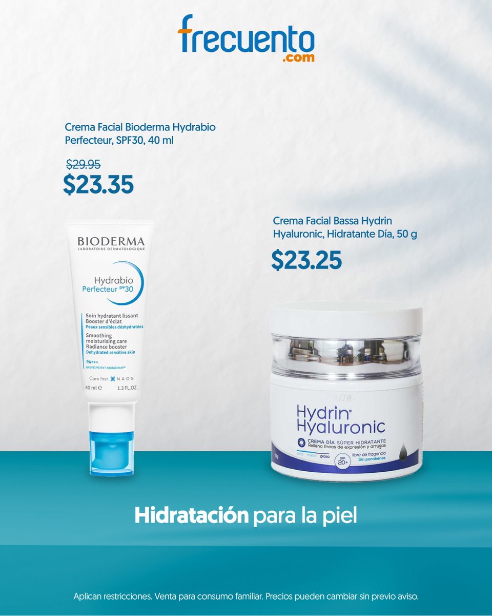 frecuento's tweet photo. ¡Protégete del sol con un buen bloqueador! ☀️😎 Explora nuestra variedad de bloqueadores solares al mejor precio. 🔥 Pide online y te lo llevamos a tu puerta. Compra aquí https://t.co/6QSpC5kXPz https://t.co/WURPg6eflA
