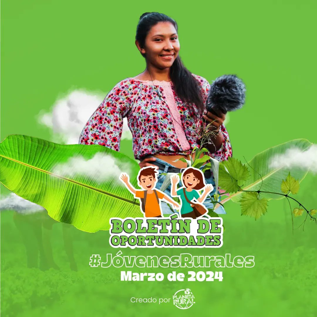 Este mes queremos honrar a la mujer rural 🌱👩🏻‍🌾 trayendo grandes oportunidades para impulsar el agro colombiano 🇨🇴

Si eres una organización con becas, convocatorias, ofertas de financiación, vacantes laborales y mucho más ¡Contáctanos!

Boletín de #Marzo👉🏽bit.ly/boletinJR03-Ma…
