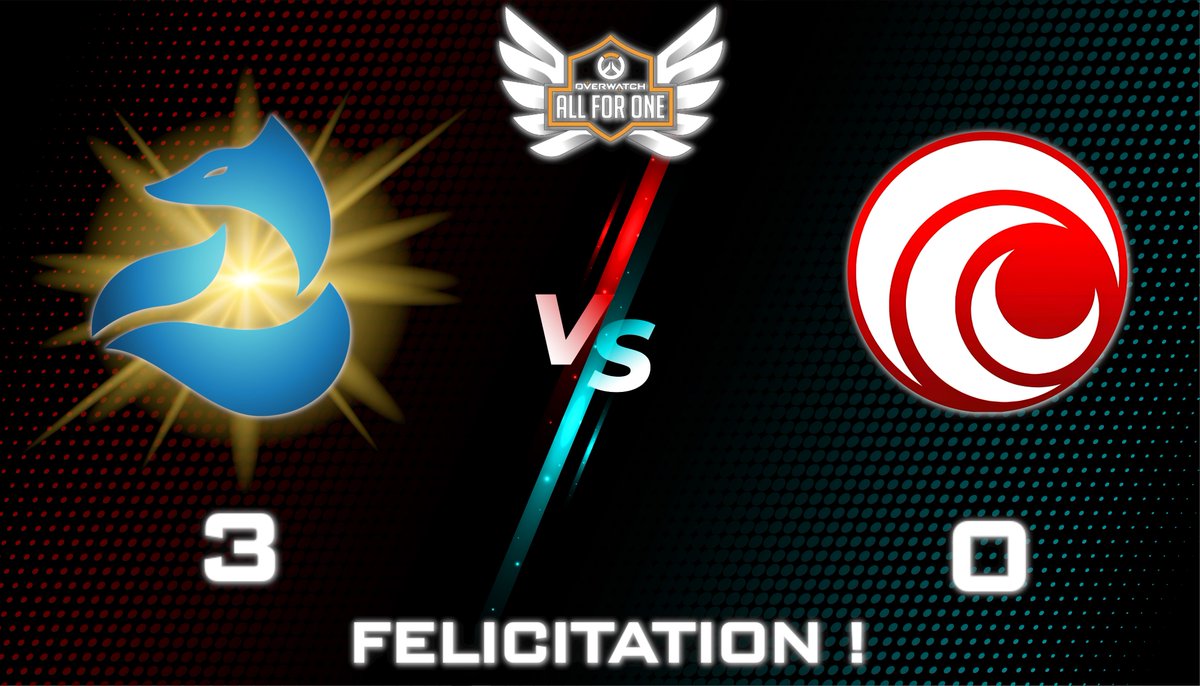 Ils ont de quoi être fier ! Les Malversateur finissent le match de ce soir contre les Lunarion Orion avec un score de 3 à 0 ! <a href="/PlayAllForOneFR/">Overwatch AllForOne France</a>