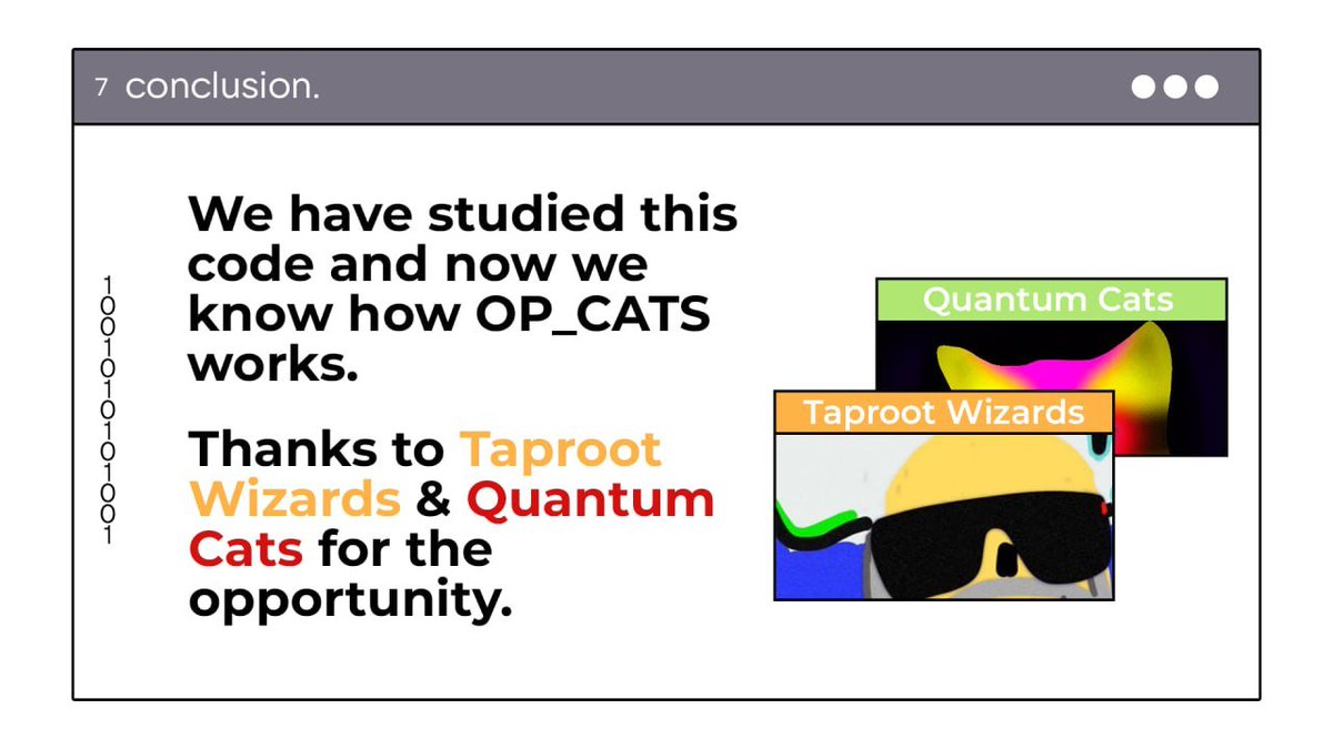 NotYourBru's tweet photo. 7/
The end.
@TaprootWizards @quantumcats 
@udiWertheimer https://t.co/tYp0UDOF41
