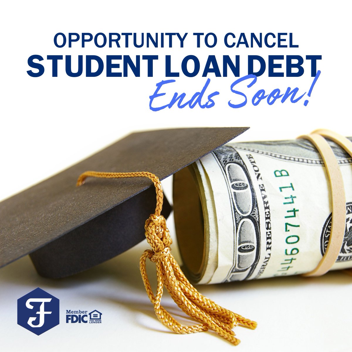 Act now! Opportunity to cancel student loan debt ends soon. Find out more at bit.ly/3TCfYSZ