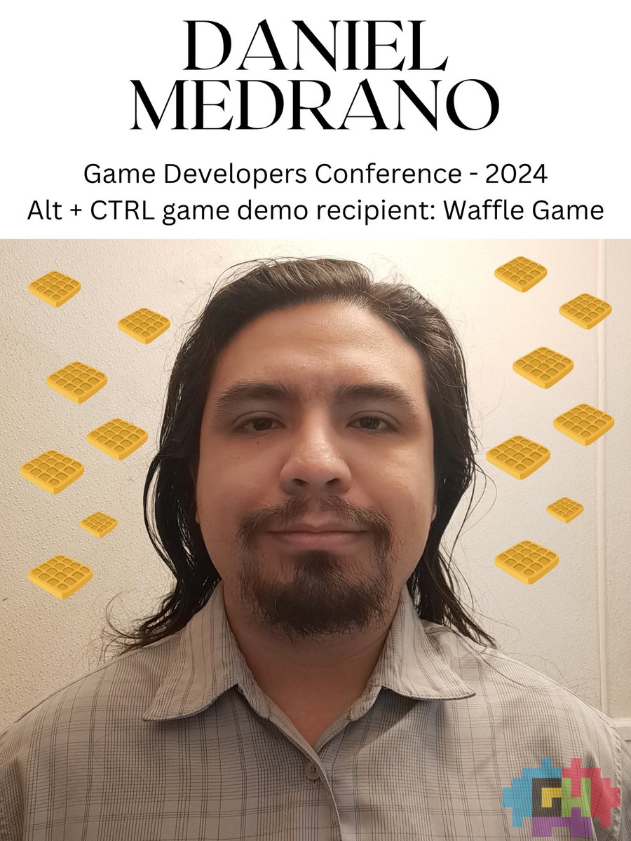 Gameheads (@wearegameheads) on Twitter photo We are proud to announce that one of our own veterans <a href="/danmedrano500/">Daniel Medrano</a> will be presenting The Waffle Game at #GDC2024 for the Alt + CTRL game demo. You can check him out and this SUPER fun game from Wednesday - Friday. We are proud to announce that one of our own veterans <a href="/danmedrano500/">Daniel Medrano</a> will be presenting The Waffle Game at #GDC2024 for the Alt + CTRL game demo. You can check him out and this SUPER fun game from Wednesday - Friday.