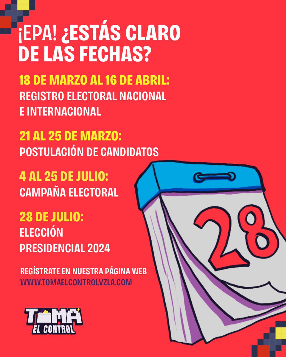 ⚠️ATENCIÓN⚠️ Estamos en la fase final 🎯 para inscribirnos en el registro electoral y poder votar este 28 de julio. #TomaElControl #CNE #Registro #Jóvenes