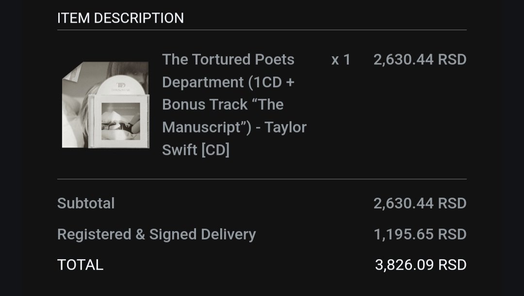 MY IRELAND STORE CAME THROUGH, THANK YOU @GOLDENDISCS 😭🫂

I don't know why I haven't been able to buy/order albums from Taylor's official site for the previous 4-5 releases but they always came through 🥹